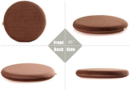 Sigmat Memory Foam Seat Cushion Anti-Slip Soft Round Stool Cushion Chair Pad 15 Inch Graphic
