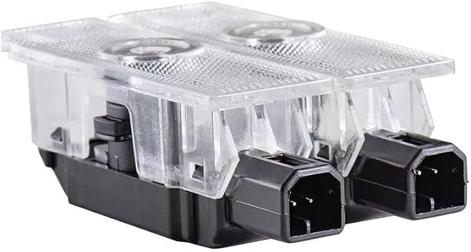 Car LED Logo Projector Puddle Door Lights for Dodge Challenger Accessories, No Fade 4K-HD Welcome Lights, 2 Pack