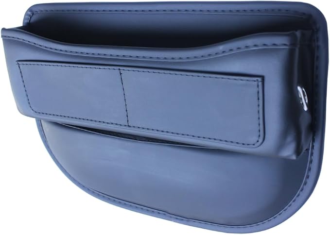 Seat Gap Organizer Car Seat Console Organizer Front Seat Side Storage Bag Center Console Side Pocket Car Seat Crevice Storage Seat Gap Filler Between Seat Storage Pouch(Black)