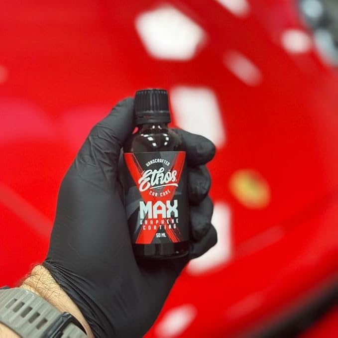 Graphene MAX Coating - Heavy Duty Protection - Graphene Ceramic Coating | 7+ Years Of Protection | Incredible Hydrophobic - Perfect for Daily Drivers (1-50ML Bottle & Prep Kit)