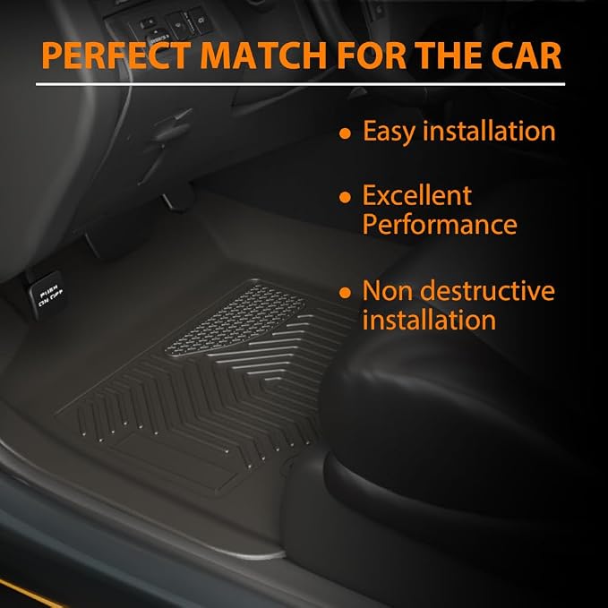 G-PLUS TPE Floor Mats Fit Nissan Rogue 2021-2025 (Not for Sport Models) | All Weather Protection,Non-Slip,Custom Fit Nissan Rogue Floor Liners,TPE Full Coverage,1st & 2nd Row,3PCS