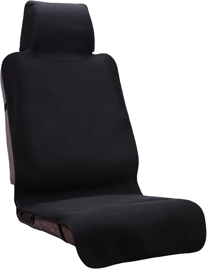 Waterproof Seat Cover, Upgraded Sweat Carseat Protector, Perfect for Universal Anti-Slip Car Truck SUV Seat, Ideal for Surfing Yoga Gym Workout, Black
