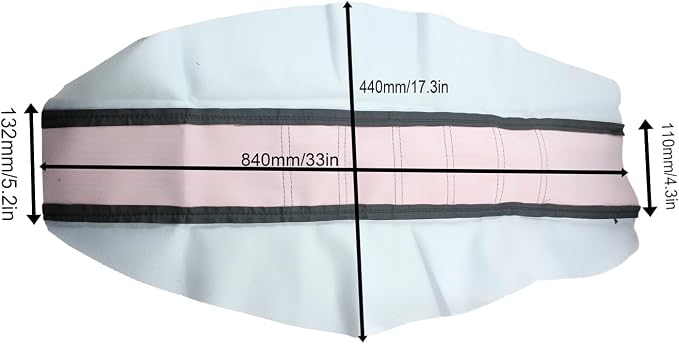 Universal Motorcycle Seat Cover Non-Slip Suitable Rubber Striped Seat Covers Soft for CRF150F CRF230F CRF250F CRF 150F 230F 450F 450R 250R Dirt Pit Bike Motocross Motorbike Off Road (Pink)