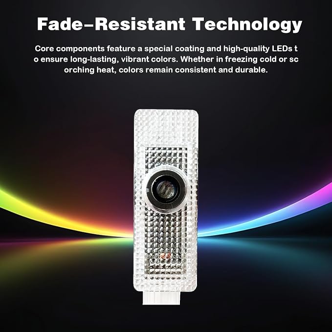 2026 New Lzmytsdklo 2 Pcs 4K HD Never Fade Laser Projection Lights Featuring Glass Lenses, Puddle Lights, Compatible with 1/2/3/4/5/6/7/X1/X2/X3/X4/X5/X6/X7/M/Z/GT M with Letter