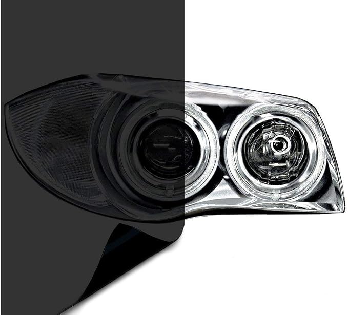 VViViD Air-Tint Headlight/Tail Light Window Tint (12" x 48", Dark Black)