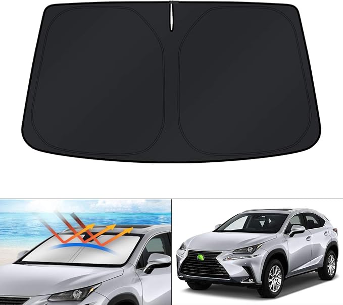 KUST Windshield Sun Shade for 2015-2021 Lexus NX300h/NX300/NX200t Accessories Sunshade Window Sun Visor Protector Foldable Blocks UV Rays Keep Your Car Cooler