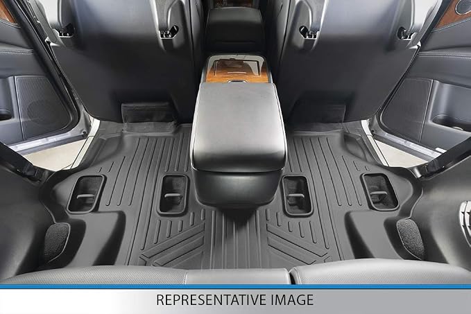 SMARTLINER Floor Mats and Cargo Liner Set Compatible with 2007-2010 Ford Expedition