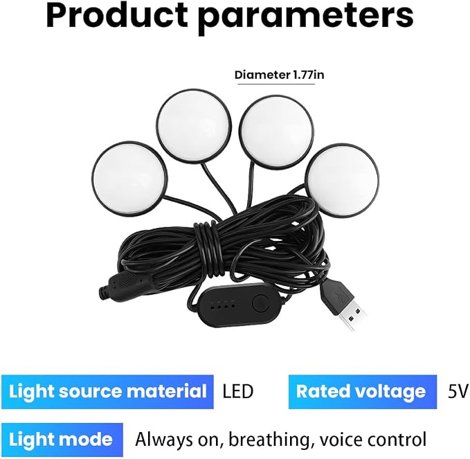 BESULEN Car Interior LED Lights, Automotive Ambient Neon Light Kit with USB Port, Car Accessories, Gifts for Men and Women, 4 in 1 Decoration Lights for Car, Garden, Home, Party(Pink)
