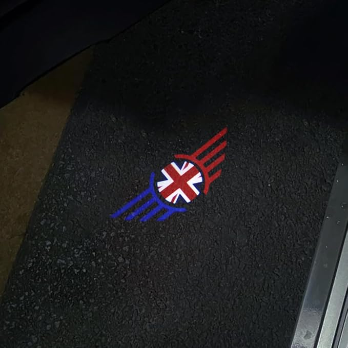 2 pcs LED Car Door Logo Lights Courtesy Projector Laser Puddle lamp Ghost Shadow Light Accessories Compatible with r55/r56/r57/r58/r59/r60/r51/f54/f56/f55/f60 (10)