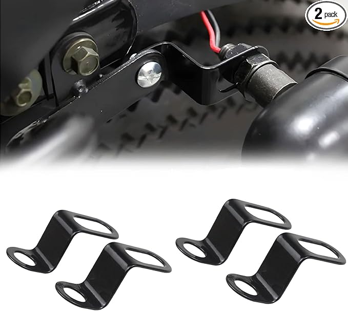 4 PCS Motorcycle Turn Signal Mounting Brackets, Motorcycle Turn Light Support Holder Stand,12mm Hole Indicator Relocation Bracket, L Shape Shock Brackets Metal Holder for Harley, Honda, Suzuki