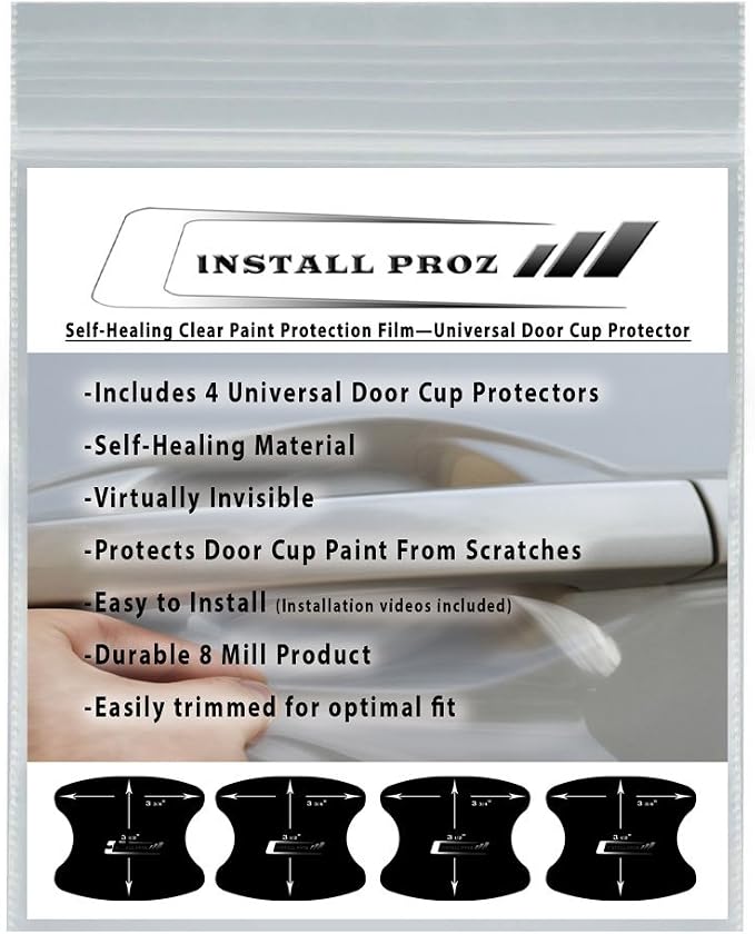* Self-Healing Clear Paint Protection Film Kits (Bundle-Hood Strip, Door Edge, Door Cup, Door Sill)