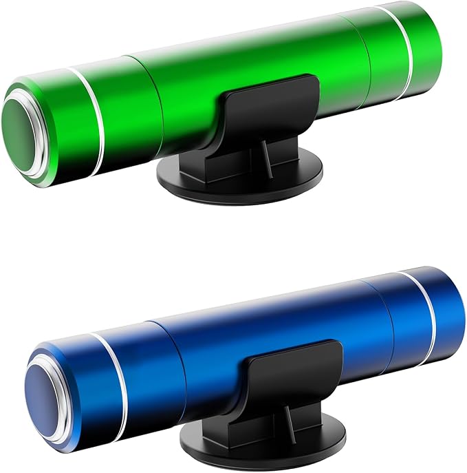 HHXS 2 Pack Window Breaker Seatbelt Cutter Car Window Breaker Safe Hammer Emergency Escape Tool, Glass Breaker Car Escape Tool Life-Saving Emergency Artifact(Blue+Green)