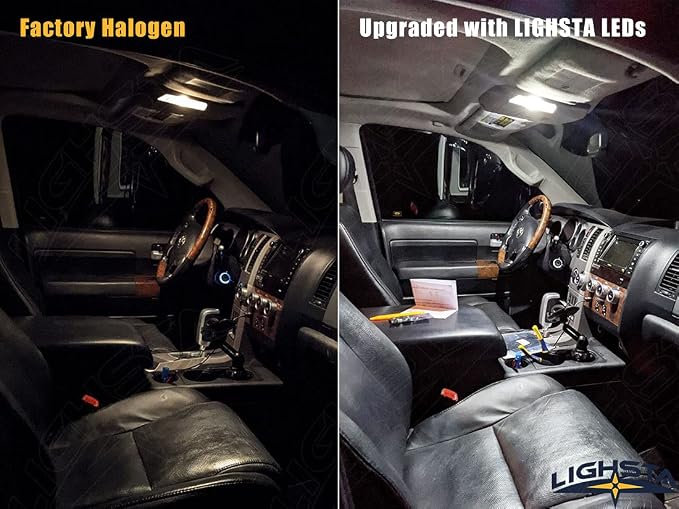 12PCS Super Bright White LED Interior Light Kit Package for Chevrolet Silverado/GMC Sierra 2007 2008 2009 2010 2011 2012 2013 + Cargo Lights + License Plate Lights and Install Tool