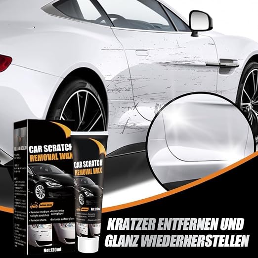 2026 New Scratch Remover for Vehicles, Upgrade Car Scratch Repair Paste Car Scratch Remover Kit, Car Scratch Remover Kit with Wipe Sponge for Car Vehicles Deep Scratches