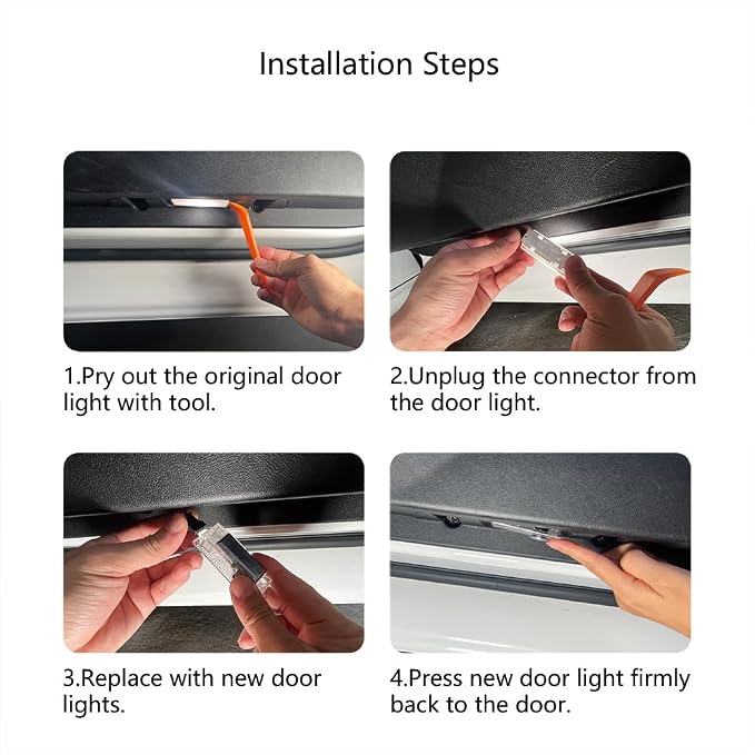 Car Door Logo Lights Puddle Lights Compatible with 300 300C 300S 2005-present LED Puddle Lamps Projector Door Shadow Light Accessories (Pattern 4)