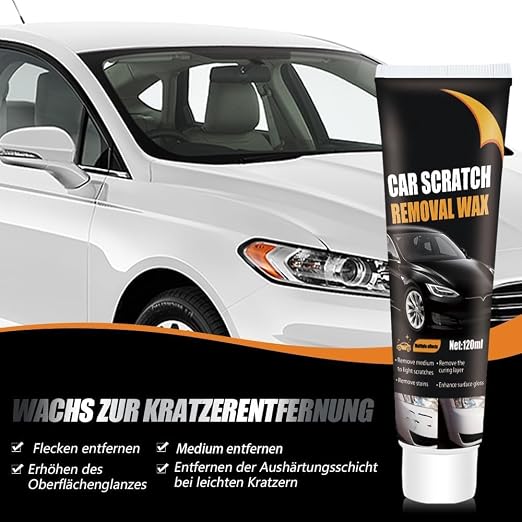 2026 New Scratch Remover for Vehicles, Upgrade Car Scratch Repair Paste Car Scratch Remover Kit, Car Scratch Remover Kit with Wipe Sponge for Car Vehicles Deep Scratches (3)