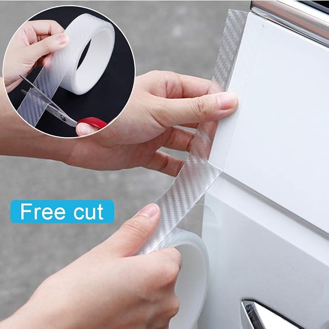 Storystore Car Door Edge Guards, 2In x 33Ft Door Sill Guard Protector, Anti-Scratch Adhesive Tape, Automotive Anti-Collision Strip for Car Door Edge/Front and Rear Bumper/Door Sill Protector