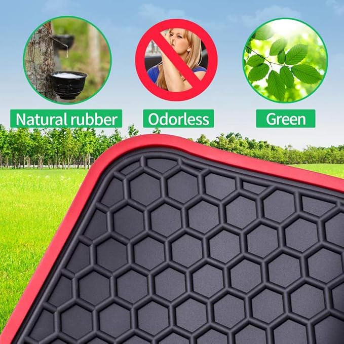Car Cargo Trunk Rubber Liner Mat Custom Fit for Chevrolet Chevy Equinox/GMC Terrain 2018 2019 2020 2021 2022 2023 2024 Odorless Washable