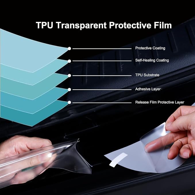 Car Rear Bumper Protector Guard for Honda Accord 2023-2026 Accessories, 8.5 Mil Clear TPU PPF Paint Protection Film, Invisible Anti-Scratch Trunk Lip Shield (1 PCS)