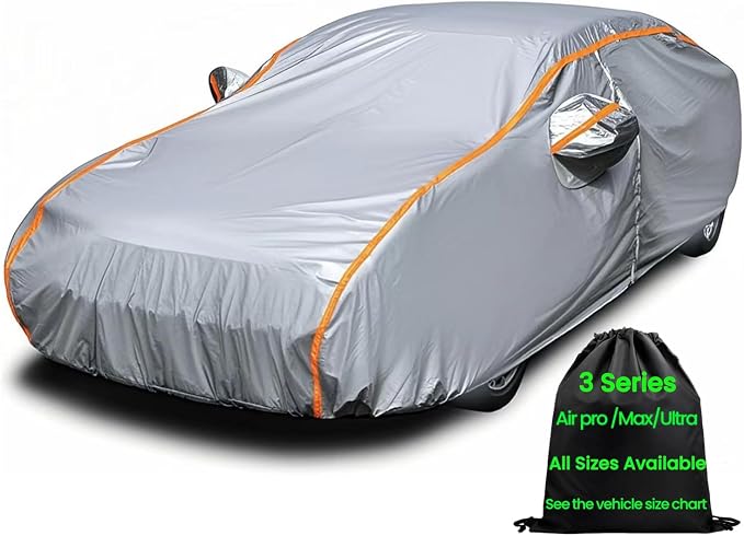 Waterproof car Cover,car Snow Cover,Outdoor car Cover,car Covers for Automobiles All Weather Waterproof,Full Exterior Covers Rain UV Snow Protection Inner Cotton,Fit All Sedan 186" to 194"