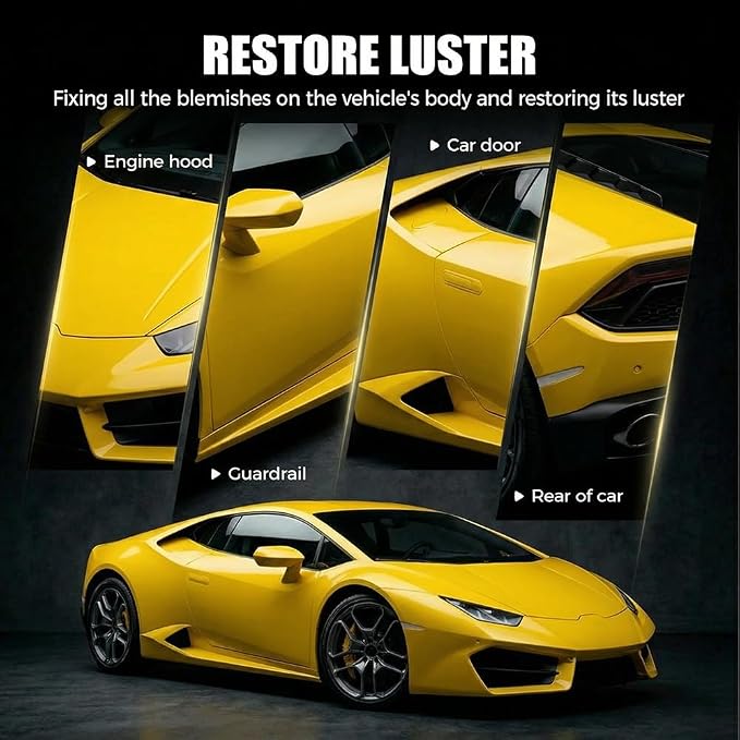 Car Scratch Removal Wax, 2026 New Scratch Remover for Vehicles, Car Paint Scratch Repair Kit for Deep Scratches, Universal Polishing Compound with Sponge (1pcs)
