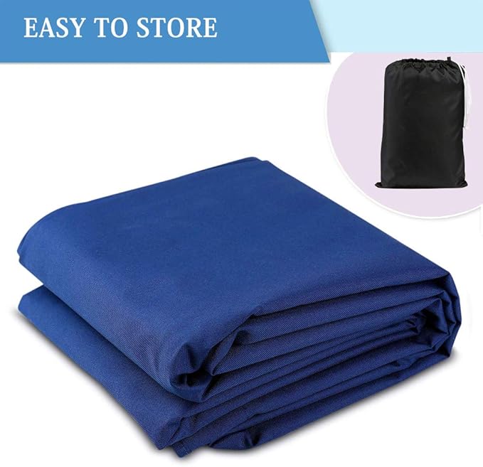 Boat Center Console Cover Large Size 600D Heavy Duty Waterproof Oxford Blue
