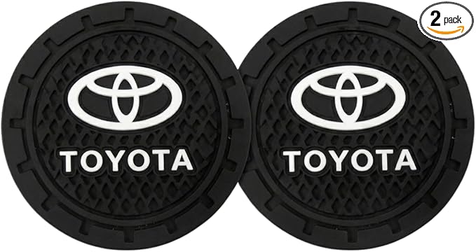 Car Cup Holder Coaster for Toyota Corolla RAV4 Highlander, 2 Pieces | Silicone, 2.75 Inch, Car Interior Accessories