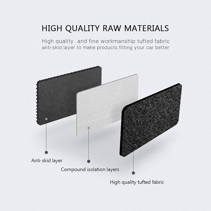 Fit 2008-2015 Chevrolet Cruze Floor Mat Nylon Gray | IKON MOTORSPORTS, Fit 2016 Cruze Limited, Factory Fitment Front & Rear Car Floor Mats Liner Carpets Replacement 4PCS