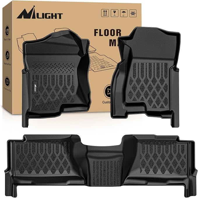 Nilight TPE Floor Mats for Chevy Silverado GMC Sierra Crew Cab 1500 2500 2500HD 3500HD 1999-2006, 2007 Silverado GMC Sierra Classic Body,2000-2006 Suburban Yukon XL Escalade ESV