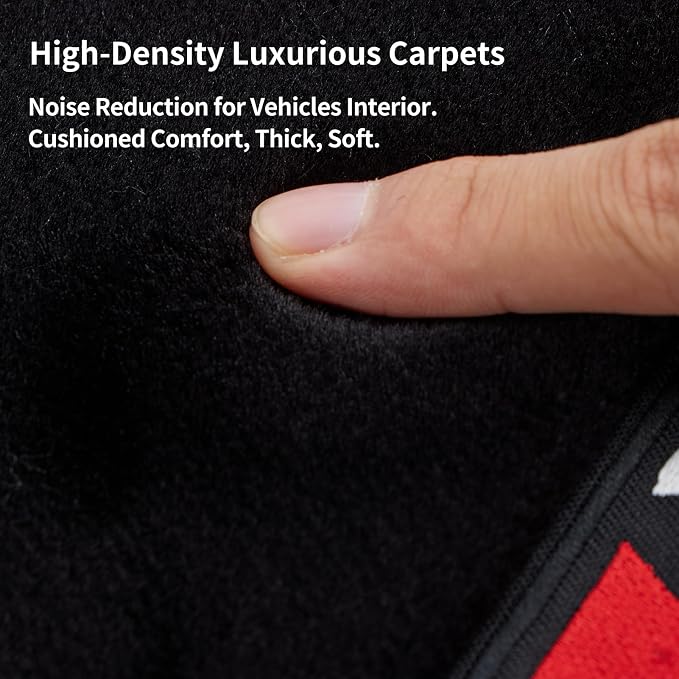 Custom 3D Car mats for BMW X6 2020-2024 Wool Carpet Car Mats - Glowing, Anti-Slip, All-Weather Full Coverage with Logo