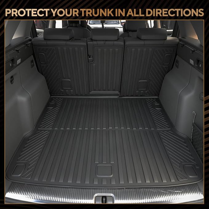 Naibeve Floor Mats for 2013-2015 Dodge Durango 6 Seats 2nd Row Bucket Seats | All Weather Custom Fit Floor Mats, Cargo Mat, 2nd/3rd Row Backrest Mats, Door Sill Guards Interior Protector accessories