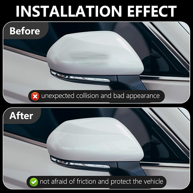 DGSL Car Door Edge Guards Door Sill Protector, 2In x 33Ft 5D Carbon Fiber Car Wrap Film, Vinyl Automotive Wrap Film Anti-Collision Fits for Most Car(Transparent)