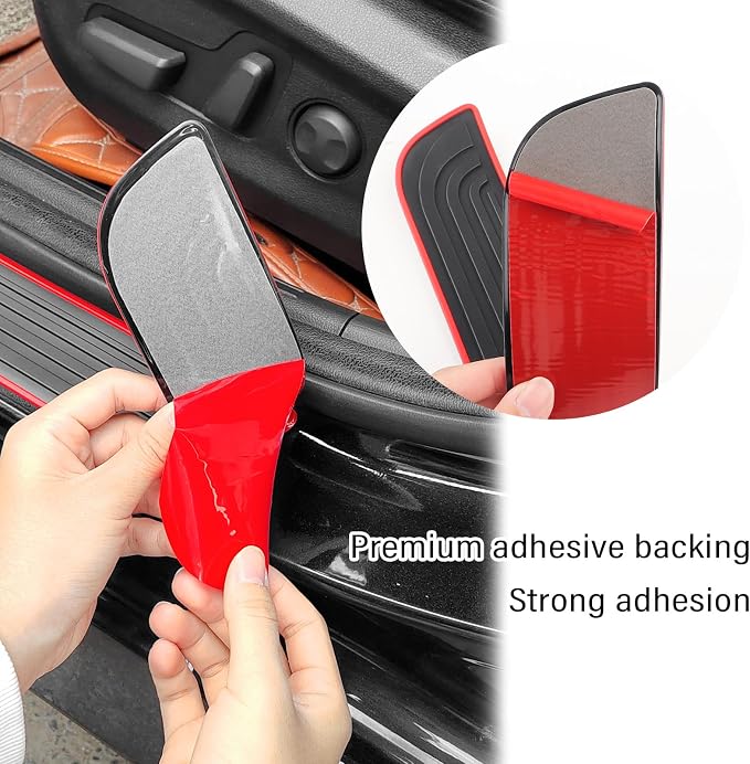 4PCS Car Door Sill Protector,Anti-Scratch & Waterproof Car Door Sills Scratch Protection,Universal Car Exterior Accessories Automotive Door Entry Guard for Car,Truck,SUV (Sport, Width 1.96'')