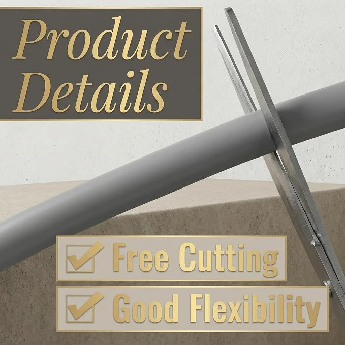 Rubber U Channel Edge Trim, Door Seal Strip, Fits Edge up to 1/16 Inch (1. 6mm) U Shape Weather Stripping(20 Feet,Gray)