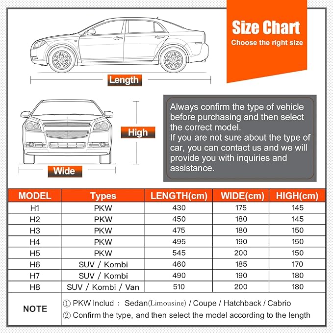 Kayme Hail Protector Car Cover,Anti Hail Thickened Multi-Layered EVA Car Cover Waterproof Sun UV Rain Snow All Weather, Outdoor Hail Protection Cover, Fit SUV Jeep-Length (192 to 201 Inch).Grey