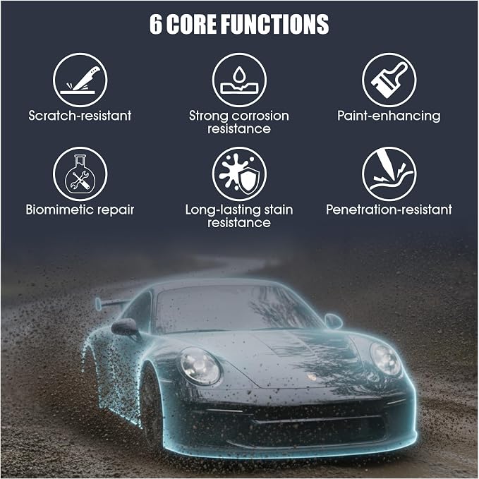Car Paint Protection Film - Clear 8-Mil TPU Self-Healing PPF, Anti-Scratch Protective Wrap for Pickup Trucks, SUVs & Cars, Waterproof & Stain-Resistant, 5ft x 50ft Roll