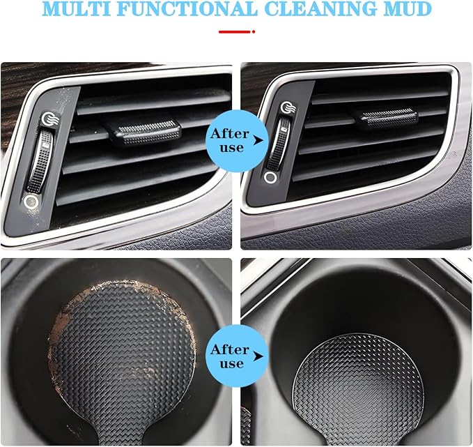 Cleaning Gel for Car, Universal Vehicle Interior Detailing Cleaning Putty Gel, Detail Cleaner Tools for Keyboard Vent PC Laptop Camera, Automotive Duster Remover Cleaner Accessories (Pink)