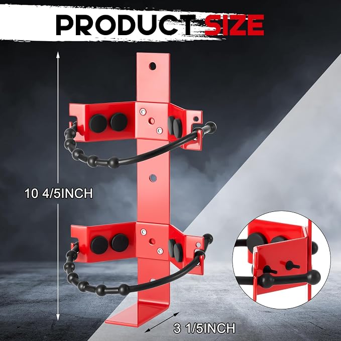 RattanView 16 Pcs Fire Extinguisher Mount Bracket Adjustable, Supports up to 2.5 and 5lb, Heavy-Duty and Easy Installation, Ideal for Home, Truck, RV, Boat, Commercial Use, Secure and Durable Holder