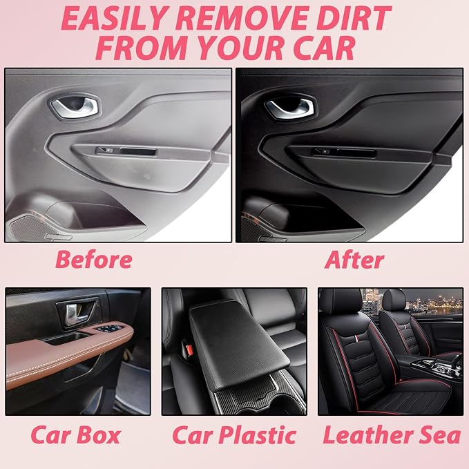 Car Interior Cleaner,100ml Car Interior Cleaner, Interior Detailer Spray,All Purpose Car Cleaner,Vehicle Interior Polish | Interior Detailer Spray(2pcs)