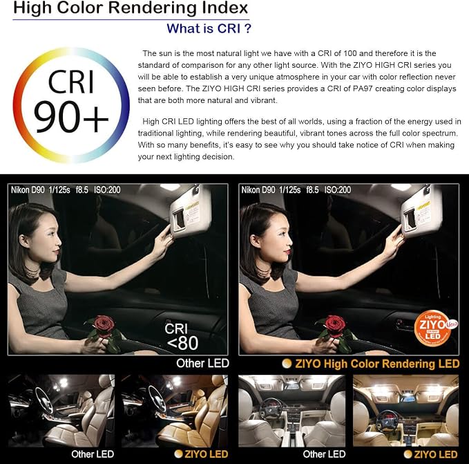 ZIYO LED Interior Light Kit Replacement for MINI COOPER 2001-2016, 6000K White Dome Light Bulbs Accessories Package Upgrade Error Free (Mini Clubman R55 (2011-2014))