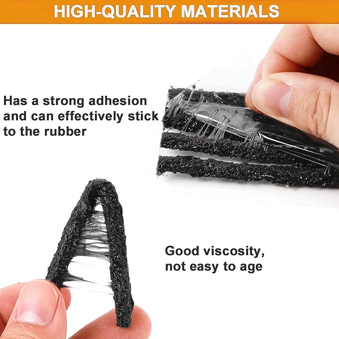 GRAND PITSTOP - Compact Tire Repair kit with Molle Storage Pouch. Heavy Duty Universal Tire Plug Kit, Easily Stores Inside Your UTV, ATV, Truck, Motorcycle
