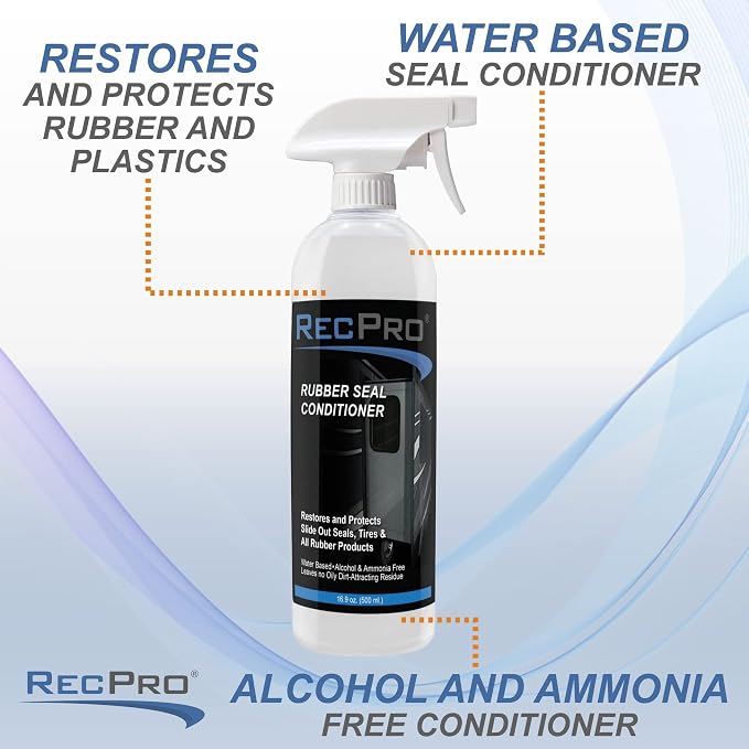 RecPro RV Rubber Seal Conditioner and Protectant | 16.9 oz (Rubber Seal Conditioner Only)