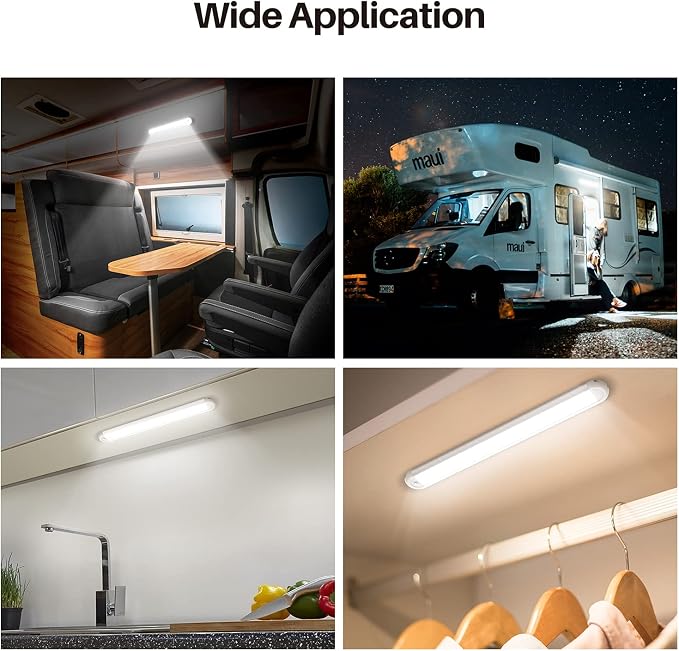 12v LED Interior Light Bar,CT CAPETRONIX 120LEDs 1500LM 8W DC 12 Volt led Strip Lights with ON/Off Switch,for Enclosed Cargo Trailer, Car RV Van Truck Lorry Camper Boat Caravan Motorhome (10Pack)