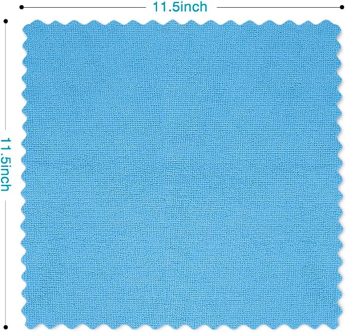 Orighty Microfiber Cleaning Cloth Bulk, 50 Pack Shop Towels 12x12 in, Blue | Reusable Microfiber Towels for Cars, Shop Rags, Multi-Purpose Lint Free Cleaning Rags for Home & Kitchen