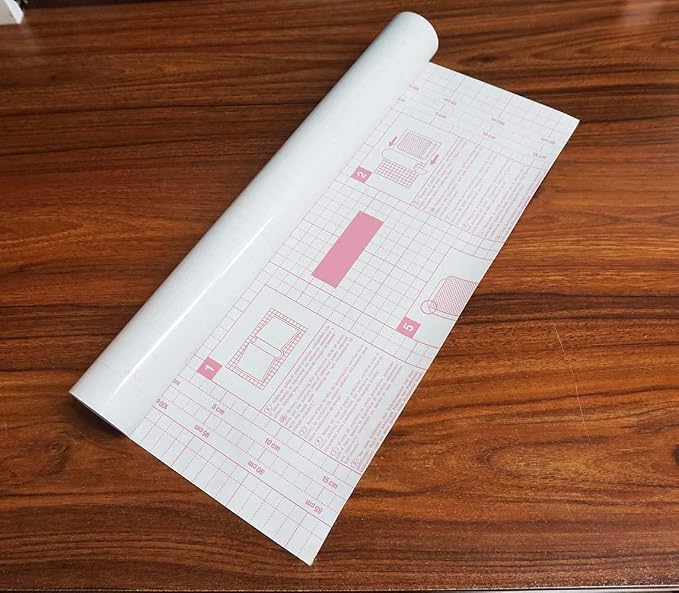 CiCiwind 17.7" x 16.4' Contact Paper Clear Contact Paper Glossy Self Adhesive Film Covering Removable Protective Film Contact Paper Shelf Drawer Liner Transfer Tape Roll