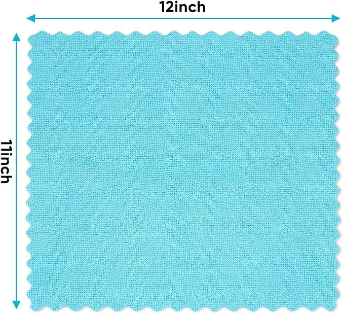 Orighty Microfiber Cleaning Cloth Bulk, 50 Pack Cleaning Rags 12x11 inch | Reusable Microfiber Towels for Cars, Ultra-Soft & Absorbent Lint Free Cloths for House, Kitchen