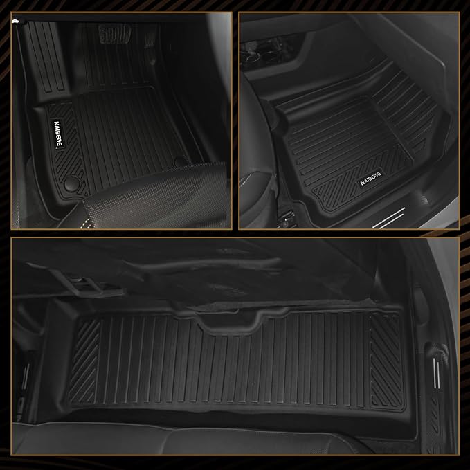 Naibeve Floor Mats for 2025-2026 Toyota 4Runner 7 Seats | All Weather Custom Fit Floor Mats, Cargo Mat, 2nd/3rd Row Backrest Mats, Backrest Mats Interior Protector accessories
