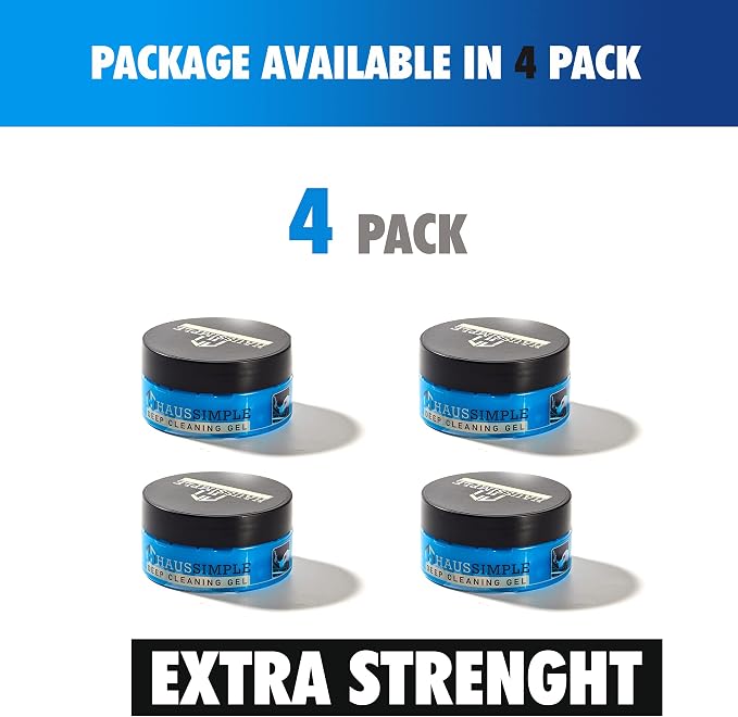 Car Cleaning Gel for Car Detailing - Pack of 4 - for Removing Dust from Car Vent Dashboard Interior, Keyboard Cleaning Putty for PC, Laptop
