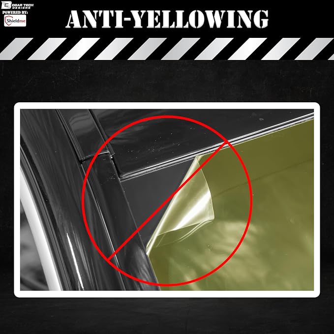 BOGAR TECH DESIGNS Windshield Protection Self Healing Scratch Resistant Automotive Film Roll, 1ft x 5ft Sheet