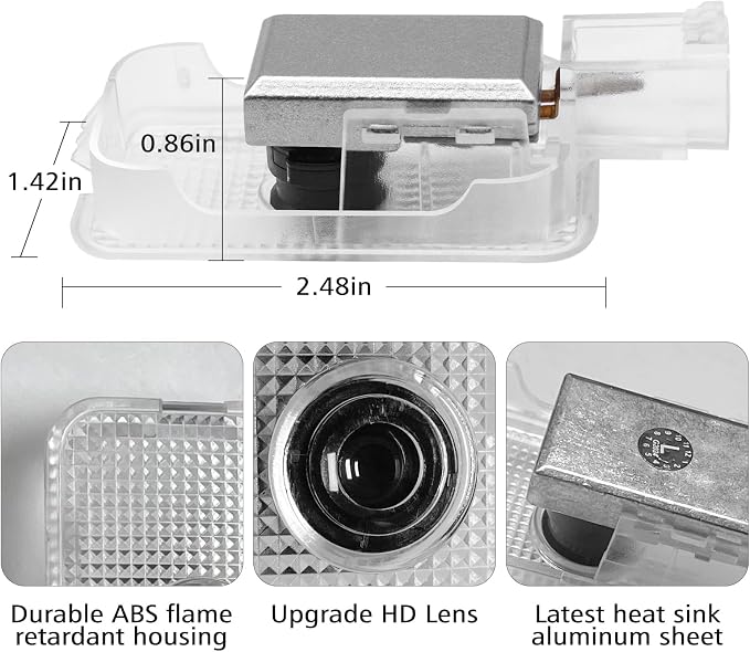2Pcs Car Door Light Logo Projector for Ascent 2019-2024 LED Puddle Light | Ghost Shadow Non Fade Courtesy HD Projector Laser Lamp Car Entry Lighting Interior Accessories (Ascent Diamonds)